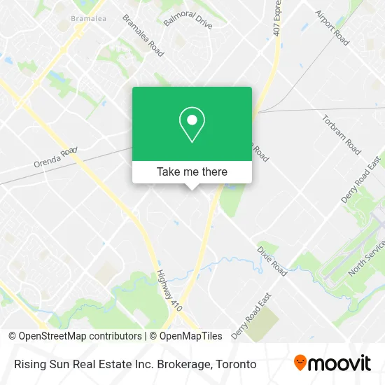 Rising Sun Real Estate Inc. Brokerage map