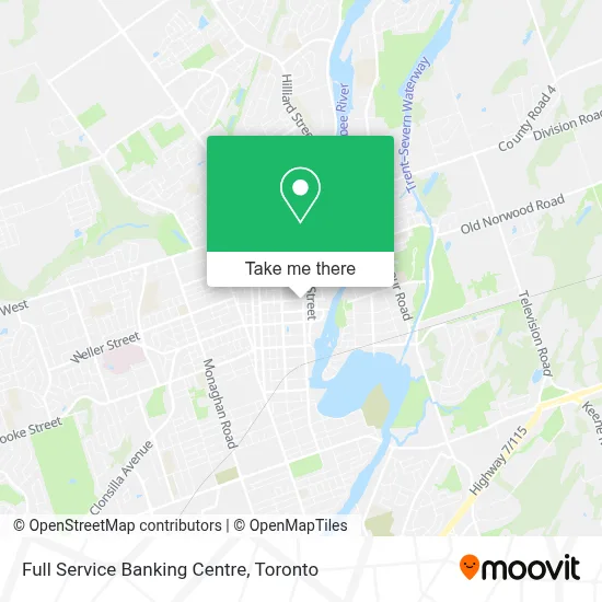 Full Service Banking Centre map