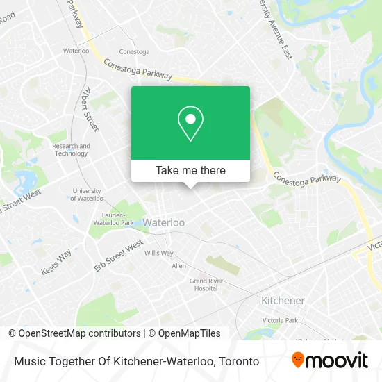 Music Together Of Kitchener-Waterloo map