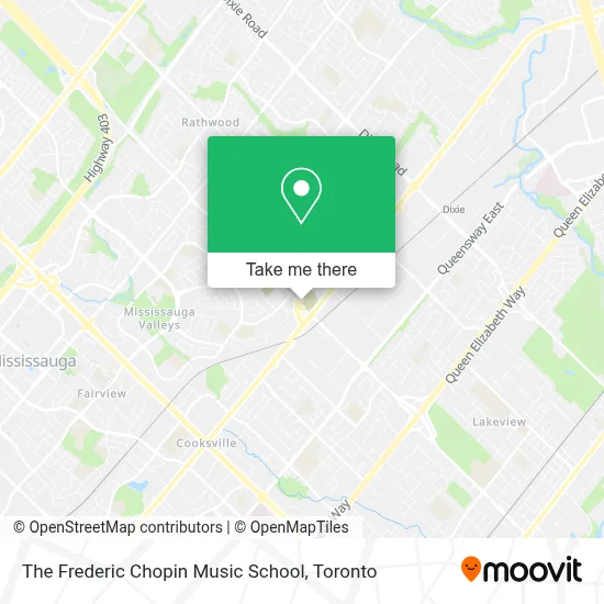 The Frederic Chopin Music School map