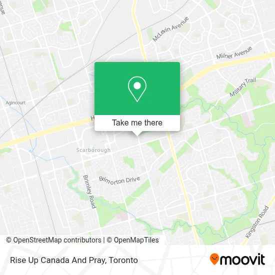 Rise Up Canada And Pray map