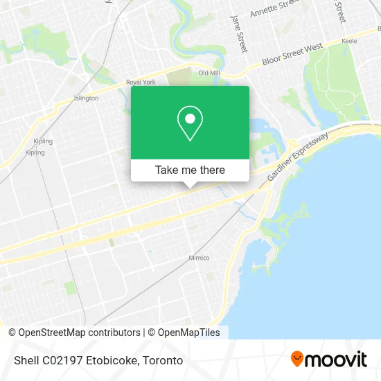 Shell C02197 Etobicoke map