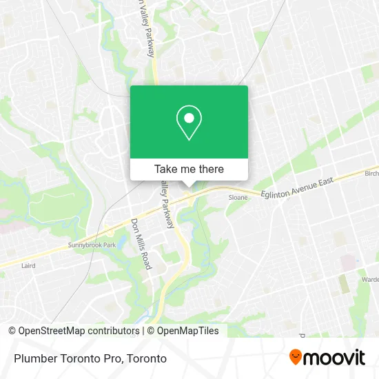 Plumber Toronto Pro map