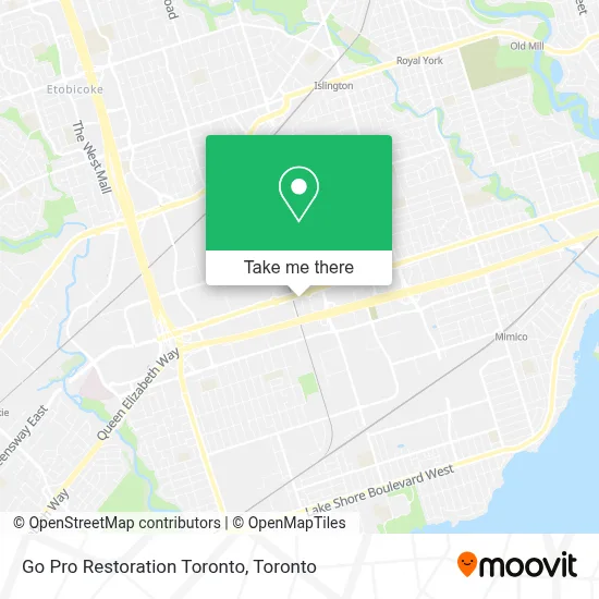 Go Pro Restoration Toronto map