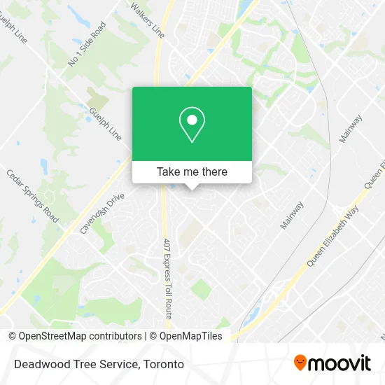 Deadwood Tree Service map