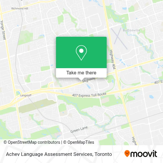 Achev Language Assessment Services map