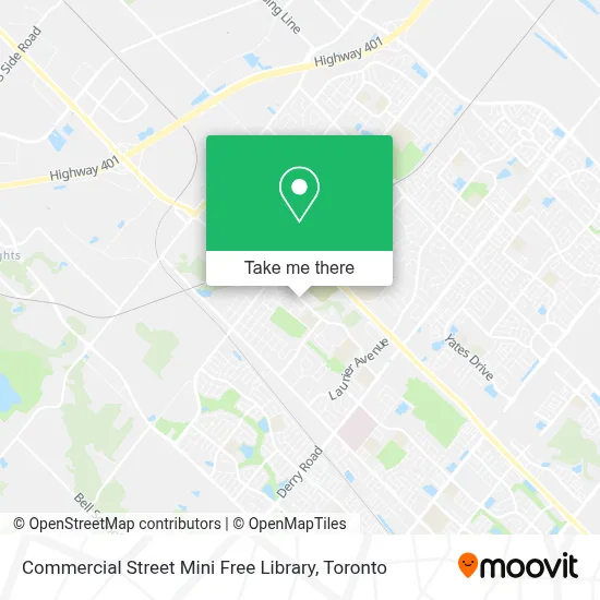 Commercial Street Mini Free Library map