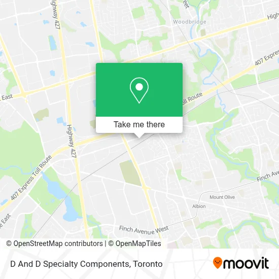 D And D Specialty Components map