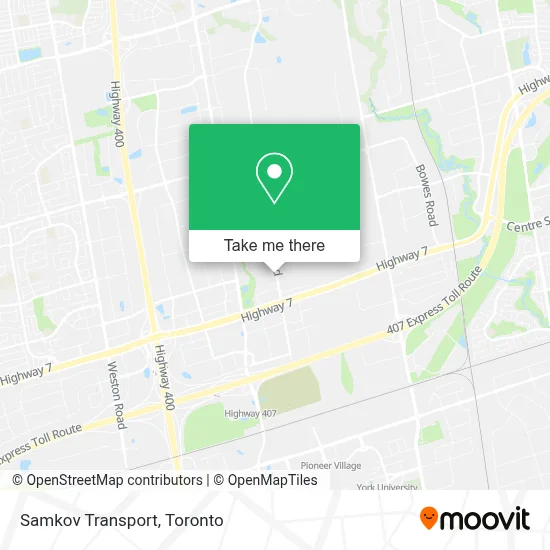 Samkov Transport map