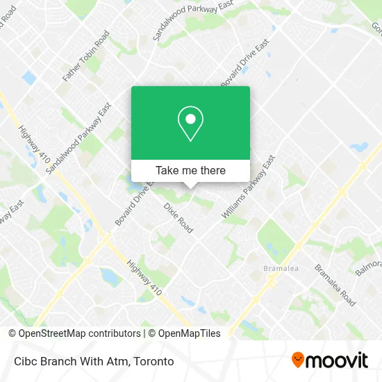 Cibc Branch With Atm map