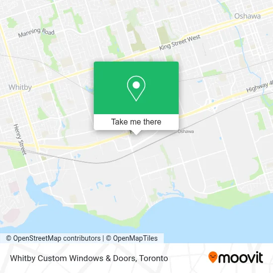 Whitby Custom Windows & Doors map