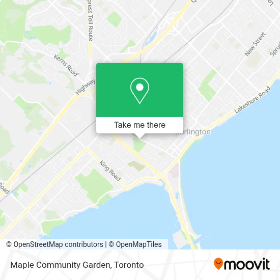 Maple Community Garden map