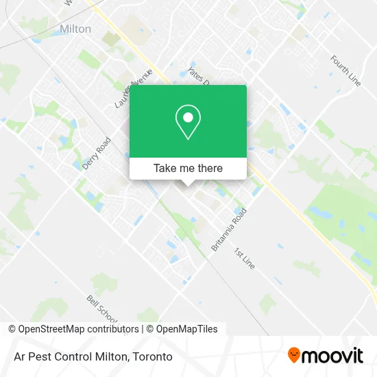Ar Pest Control Milton map