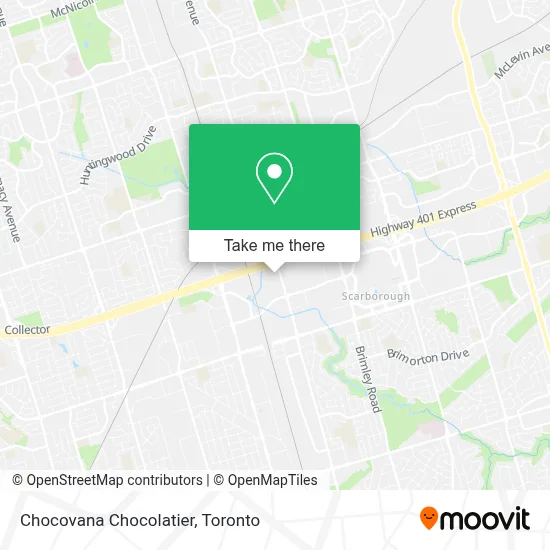 Chocovana Chocolatier map
