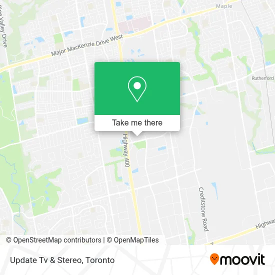 Update Tv & Stereo map
