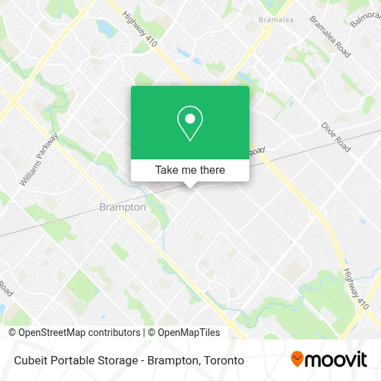 Cubeit Portable Storage - Brampton map