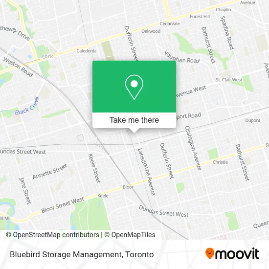 Bluebird Storage Management map