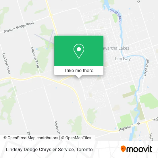 Lindsay Dodge Chrysler Service map