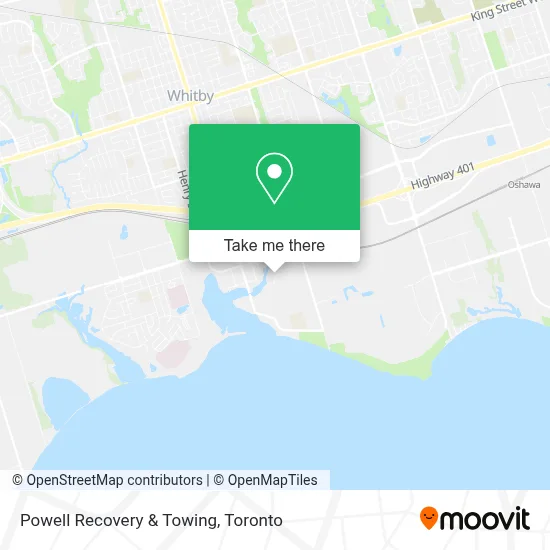 Powell Recovery & Towing map