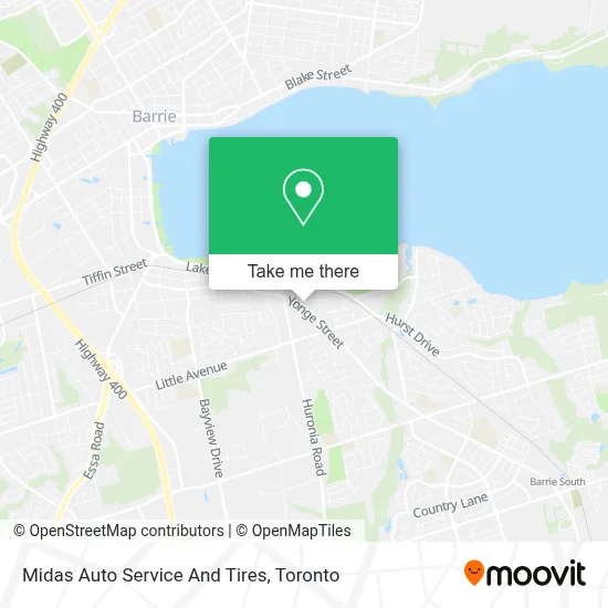 Midas Auto Service And Tires map