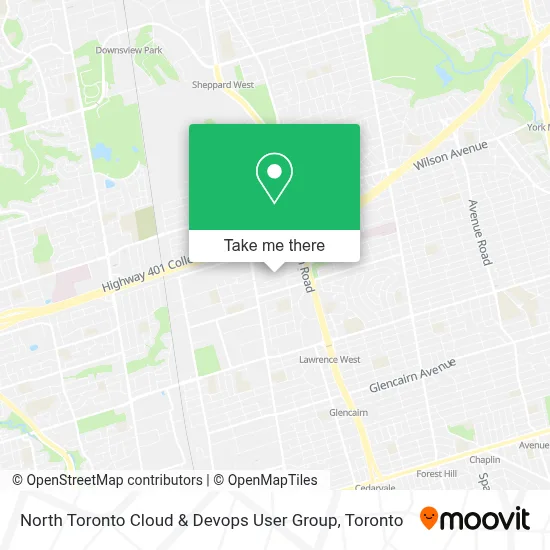 North Toronto Cloud & Devops User Group map