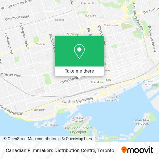Canadian Filmmakers Distribution Centre map