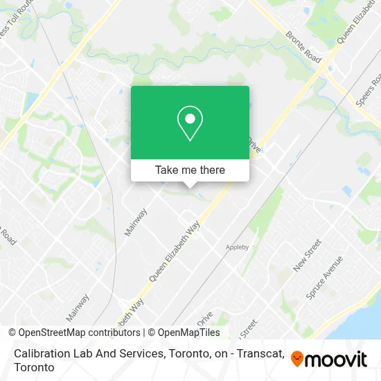 Calibration Lab And Services, Toronto, on - Transcat map
