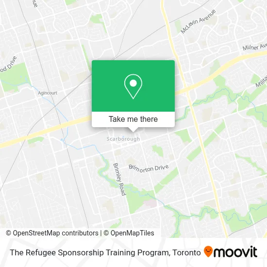 The Refugee Sponsorship Training Program map