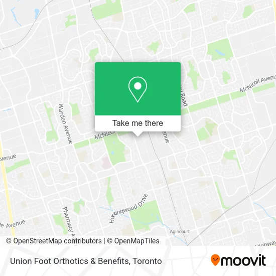 Union Foot Orthotics & Benefits map