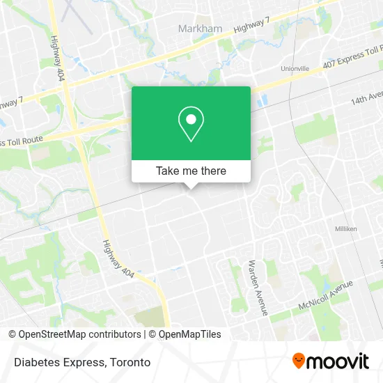 Diabetes Express map