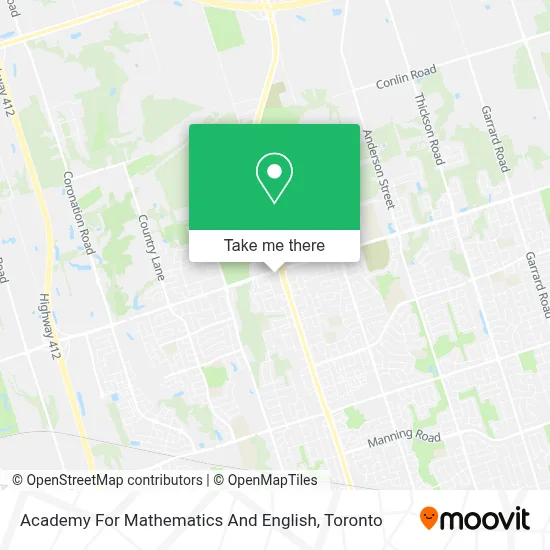 Academy For Mathematics And English map