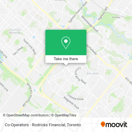 Co-Operators - Rodricks Financial map