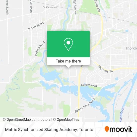 Matrix Synchronized Skating Academy map