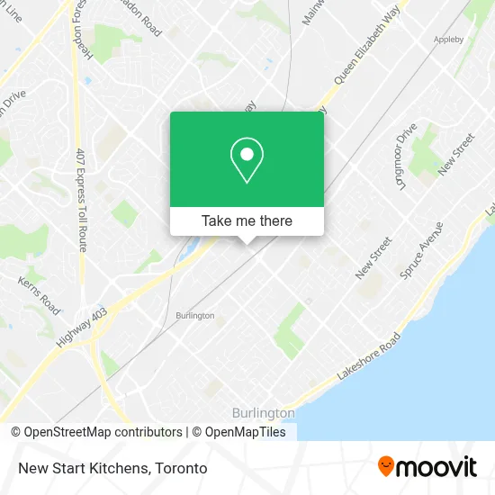 New Start Kitchens map