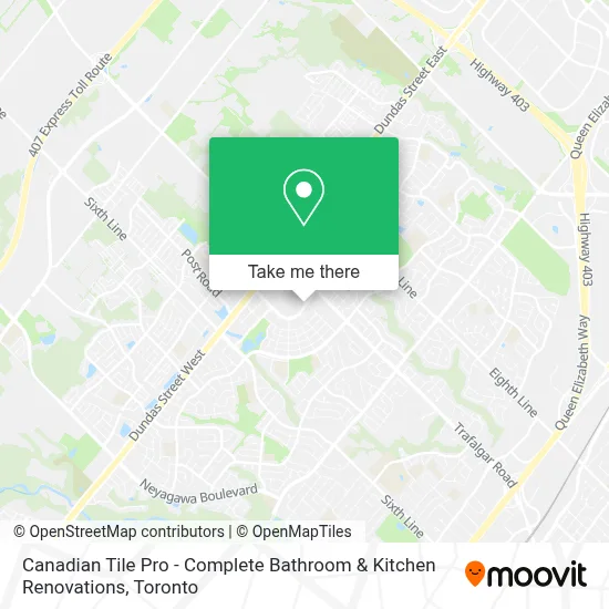 Canadian Tile Pro - Complete Bathroom & Kitchen Renovations map