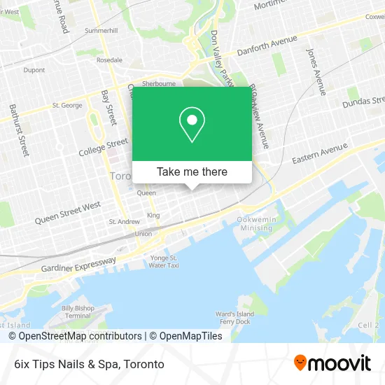 6ix Tips Nails & Spa map