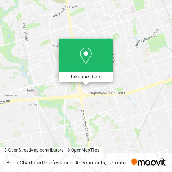 Bdca Chartered Professional Accountants map