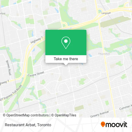 Restaurant Arbat map