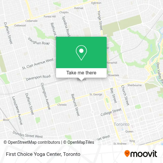 First Choice Yoga Center map