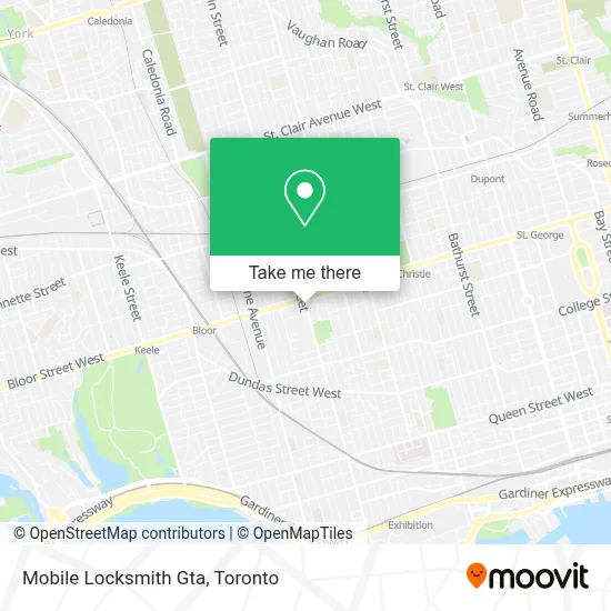 Mobile Locksmith Gta map