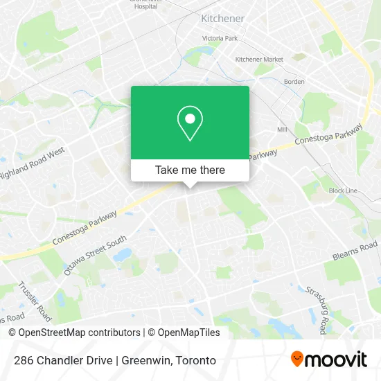286 Chandler Drive | Greenwin map