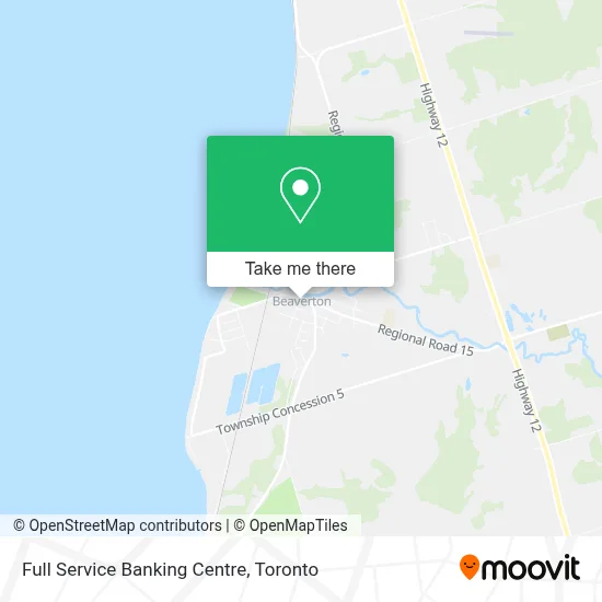 Full Service Banking Centre map