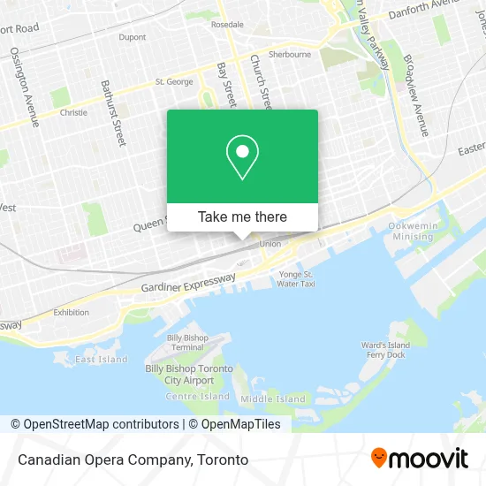 Canadian Opera Company map