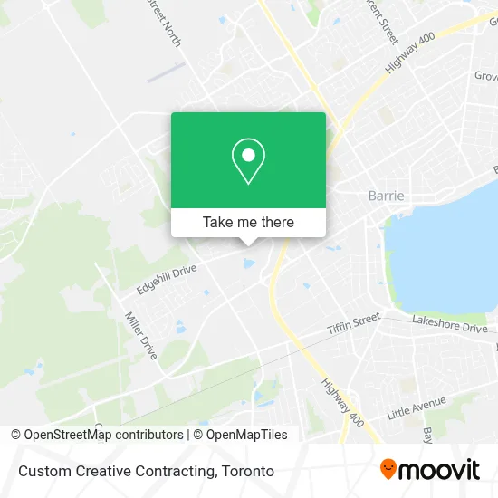Custom Creative Contracting map