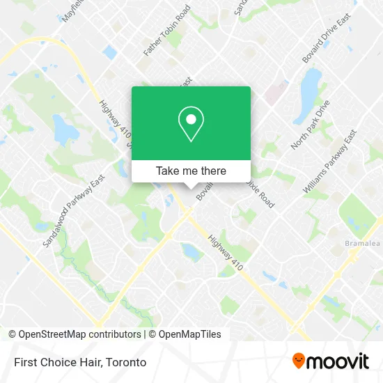First Choice Hair map