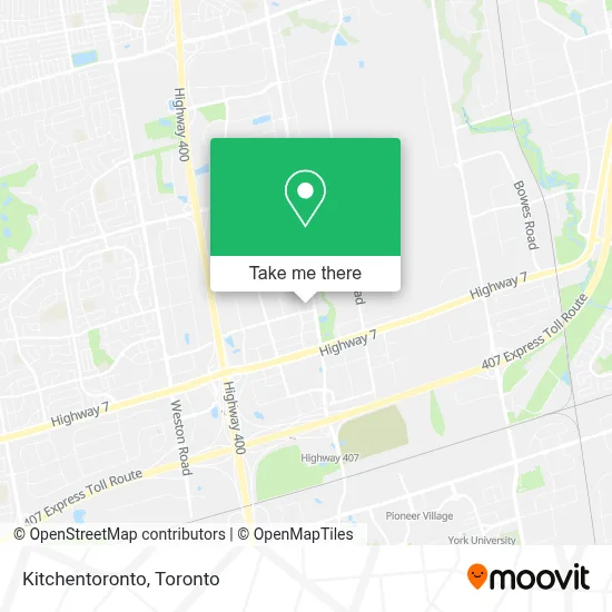 Kitchentoronto map