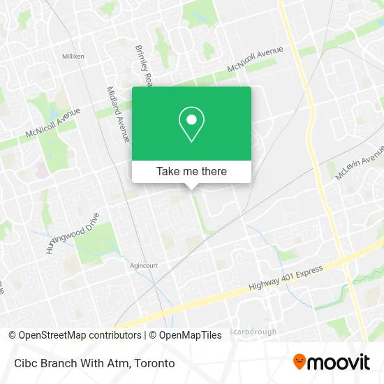 Cibc Branch With Atm map