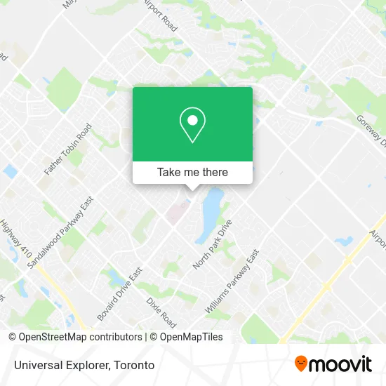 Universal Explorer map