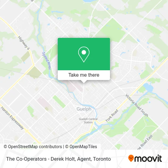 The Co-Operators - Derek Holt, Agent map
