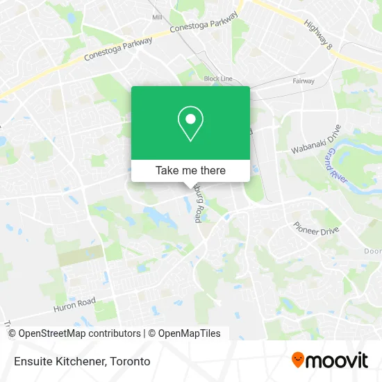 Ensuite Kitchener map